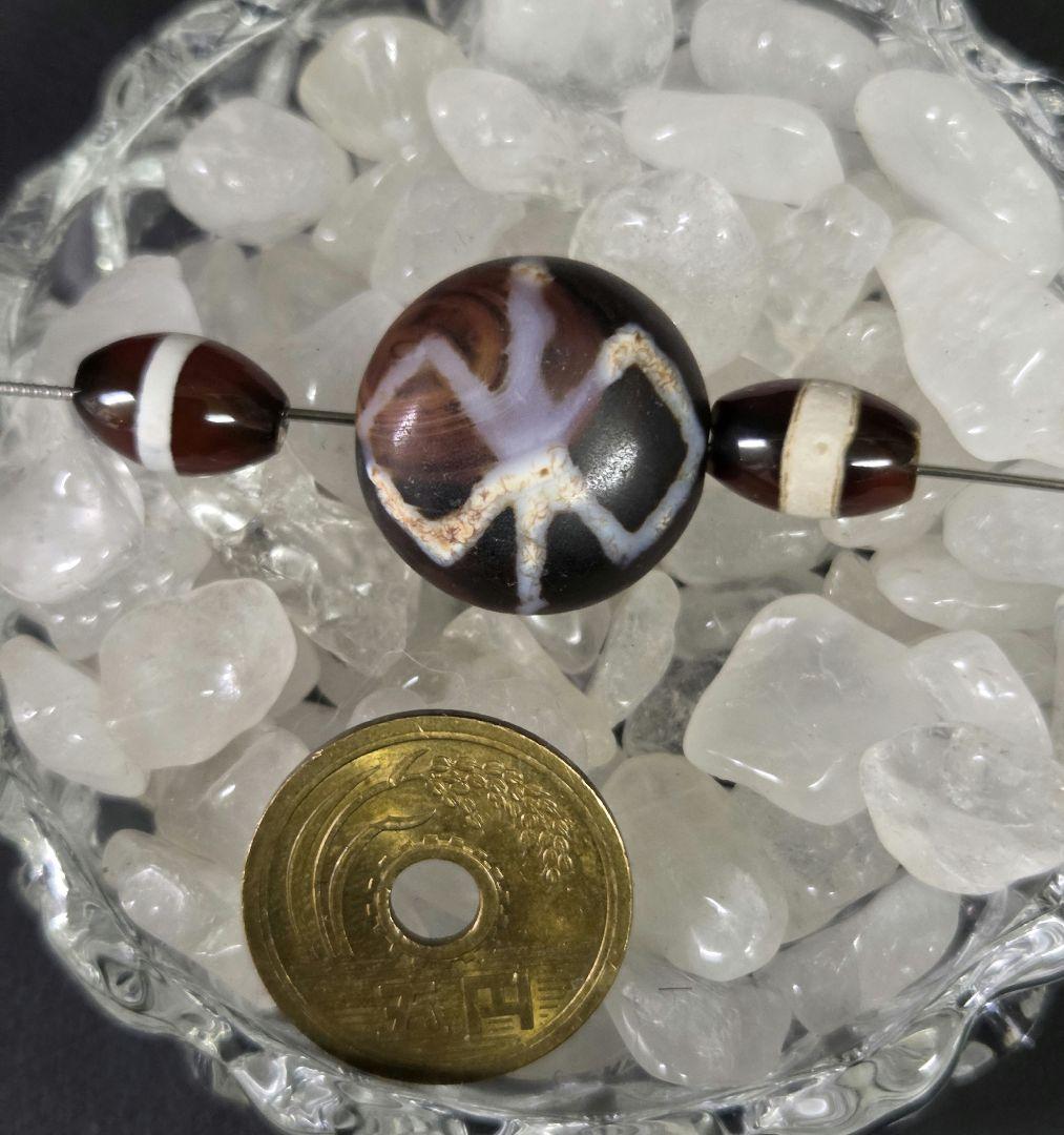 969　天珠　金剛杵天珠　羊眼　板眼　一線　dzibeads！