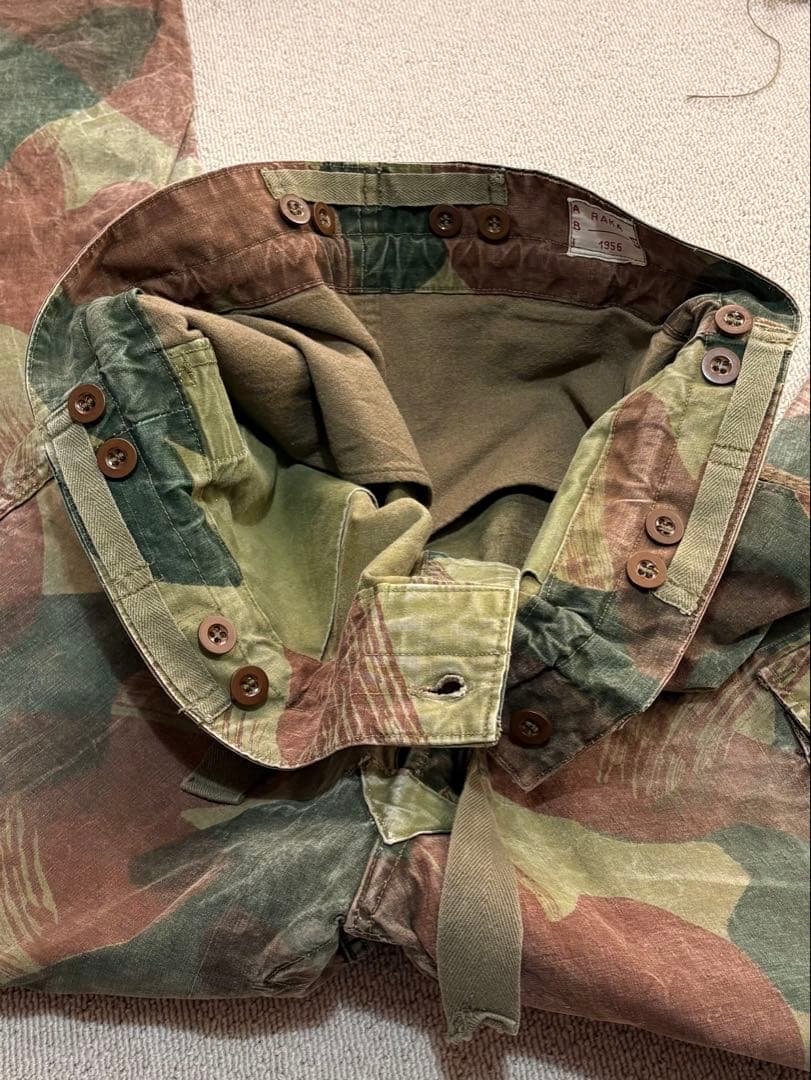 ベルギー軍　ブラッシュストロークカモ　50s