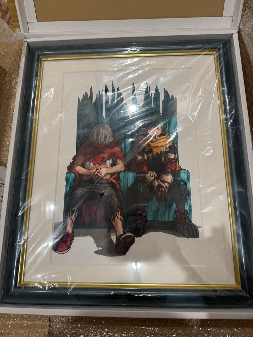 額装高精細デジタルカラー　キービジュアル「緑谷出久・死柄木弔」