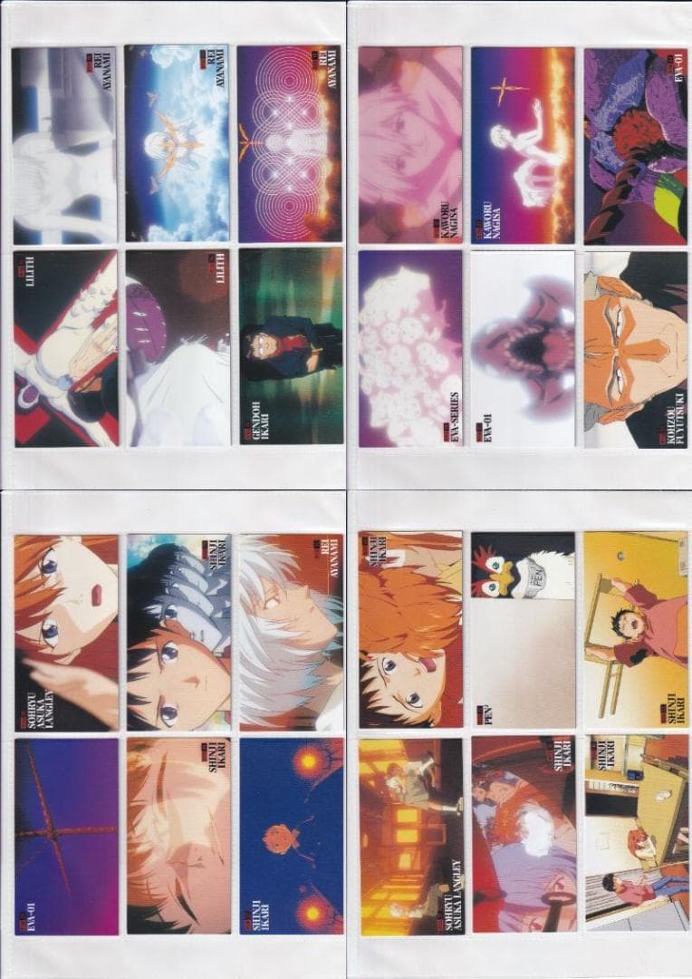 エヴァンゲリオン　ワイド１、２　フルコンプ　バインダー バインダー特典カード付き