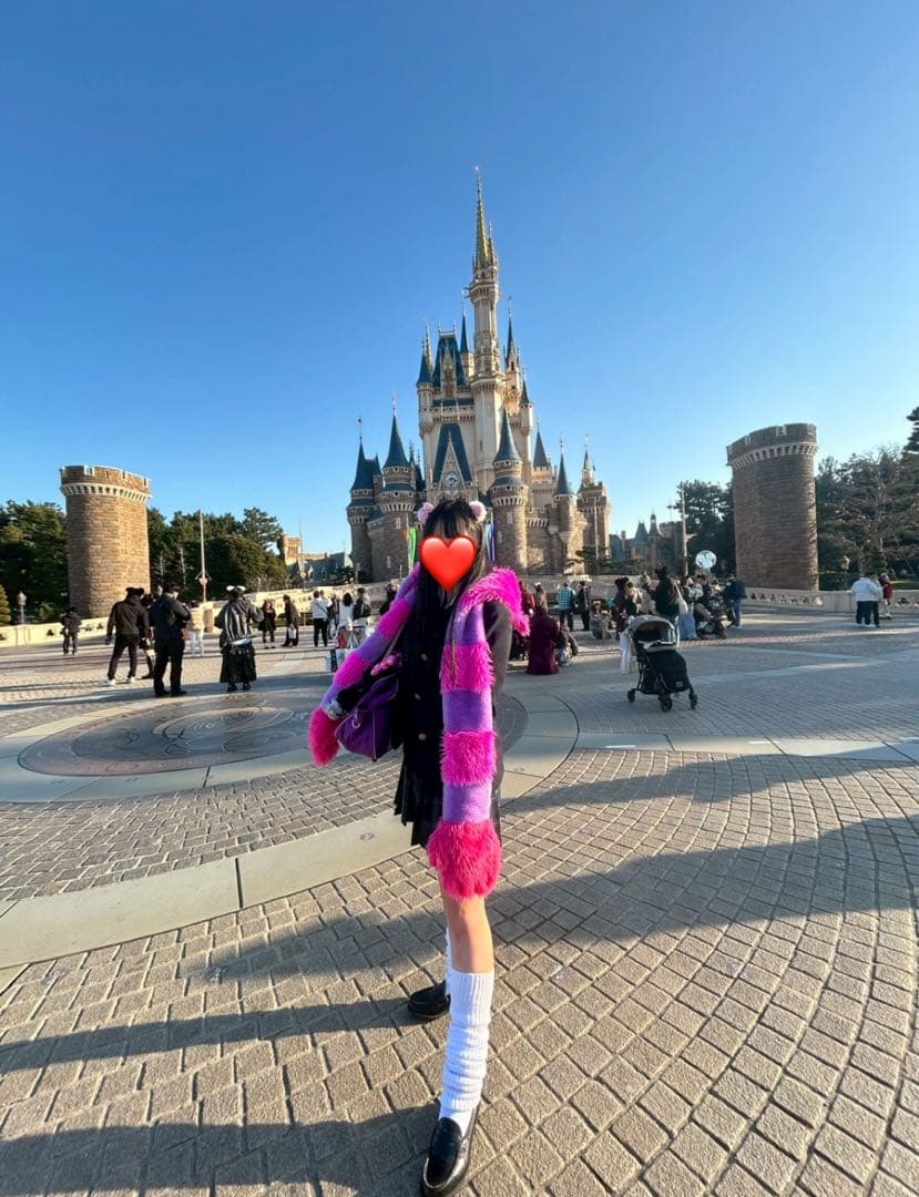 ディズニーチェシャ猫マフラーキャップ