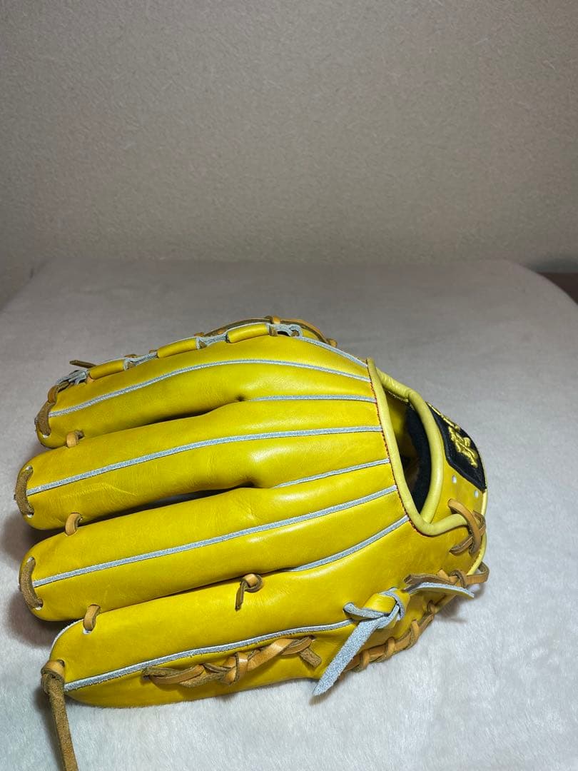 野球　硬式グローブ イエロー 東駒