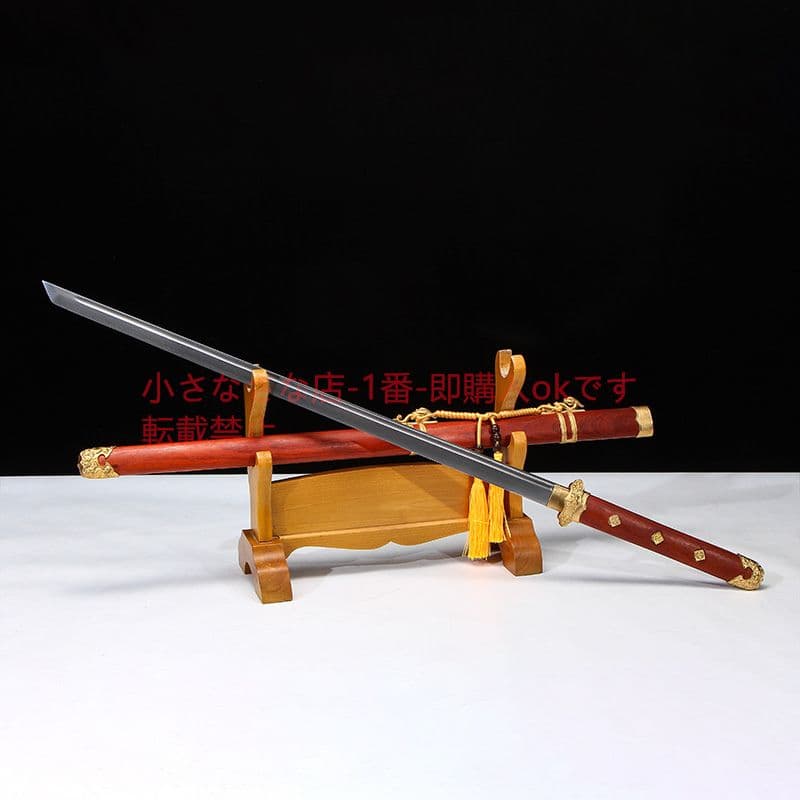 君弘唐横刀赤木銅装彫刻百錬模様鋼 古兵器 武具 刀装具 日本刀 模造刀 居合刀