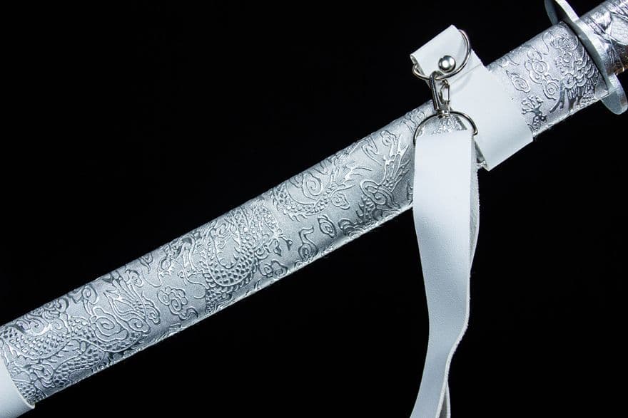 古兵器   武具　刀装具　日本刀　模造刀   居合刀 赤炎刺繍春刀