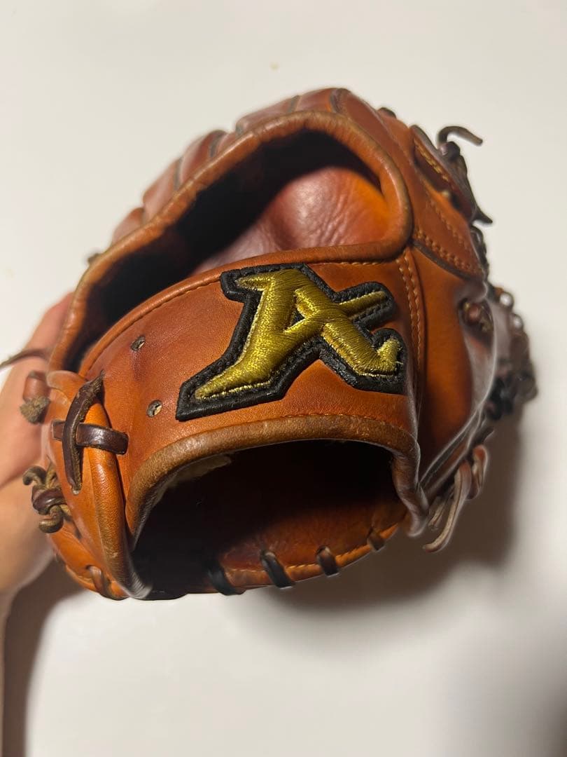 アトムズ　硬式グローブ オレンジ　ATOMS