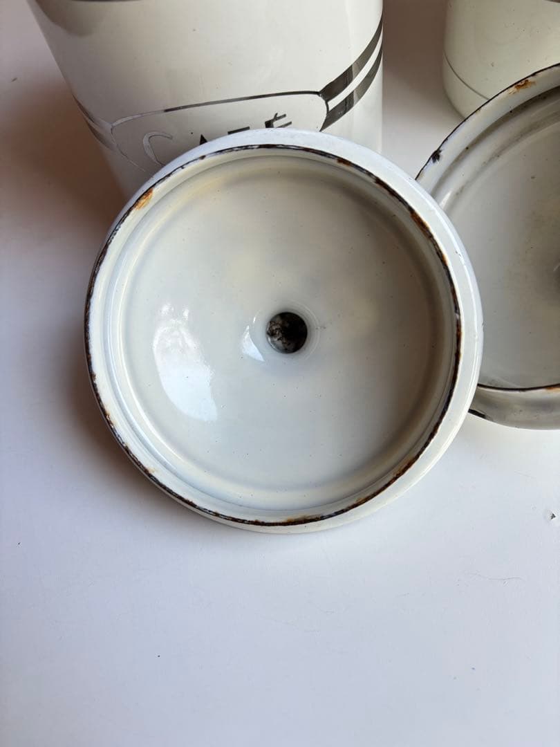 JAPY ホーローキャニスター cafe アンティークフランス ジャピー