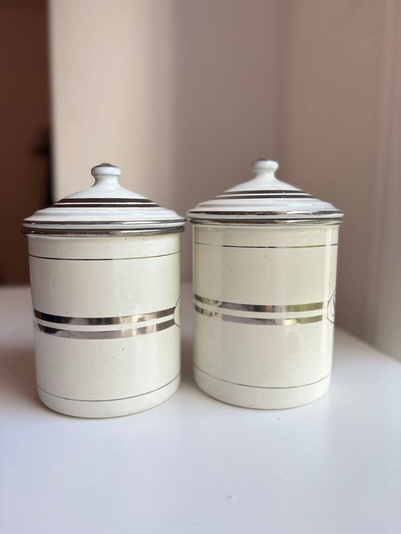 JAPY ホーローキャニスター cafe アンティークフランス ジャピー