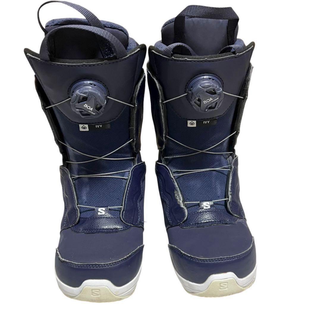 【良品】 スノーボードブーツ ダブルBOA IVY BOA 24 SALOMON