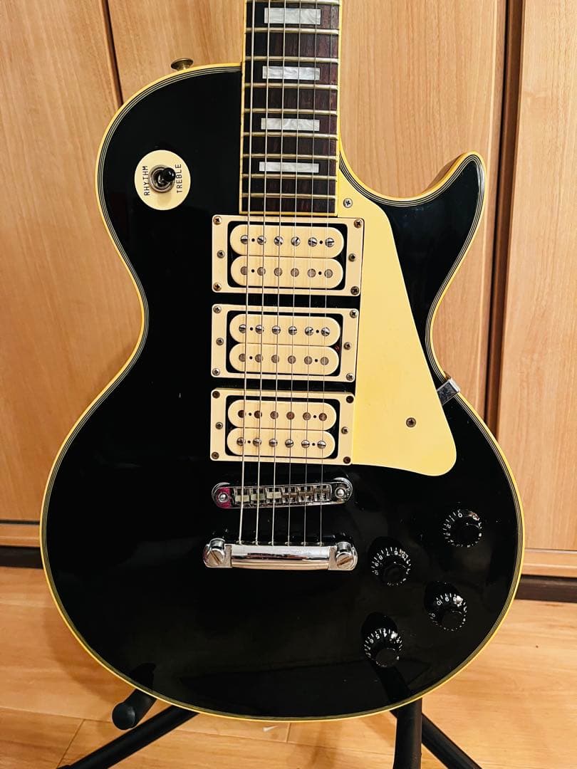 Greco レスポールカスタム 3PU ブラック ハードケース付 日本製