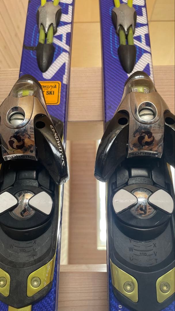 カービングスキー板大人男性160cmセット子供ジュニア SALOMONサロモン青