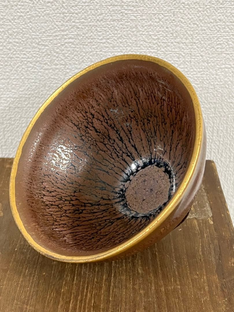 【稀少品】宋時代　天目茶碗 建盞 共箱　 XG3--33