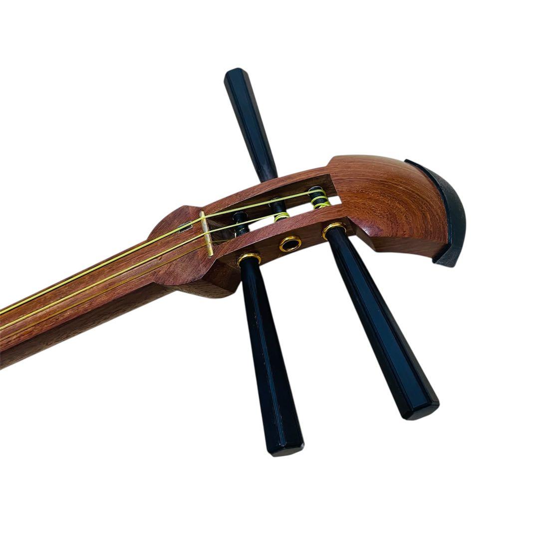 民謡 三味線 中棹 東さわり 撥 地唄 一枚甲 皮破れ ケース付