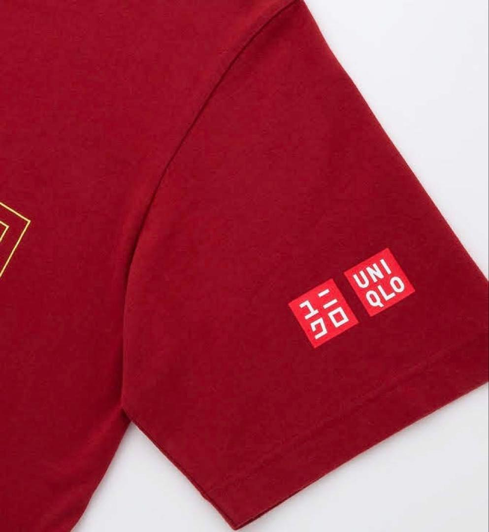 UNIQLO REGOR Tシャツ 赤 白 2色各1枚のセット Mサイズ 新品