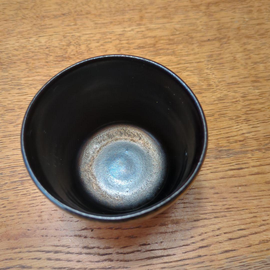 内田鋼一　プラチナ釉　ぐい呑み　そば猪口