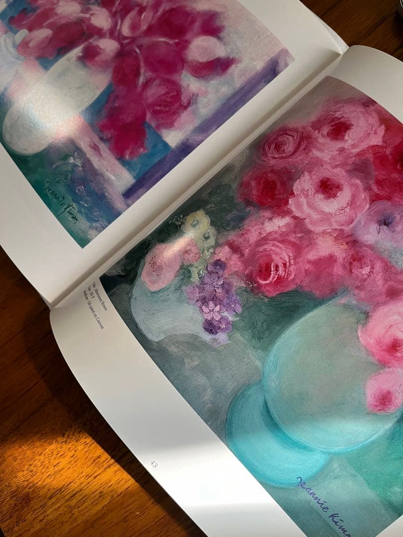 大きめ　版画　ジニー・キム　限定ジクレー　サイン、ED.証明書　額装　代表作