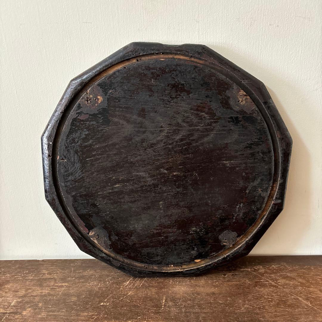 李朝十二角膳天板その63検:古道具.骨董品.韓国骨董. Antique.酒器盆.