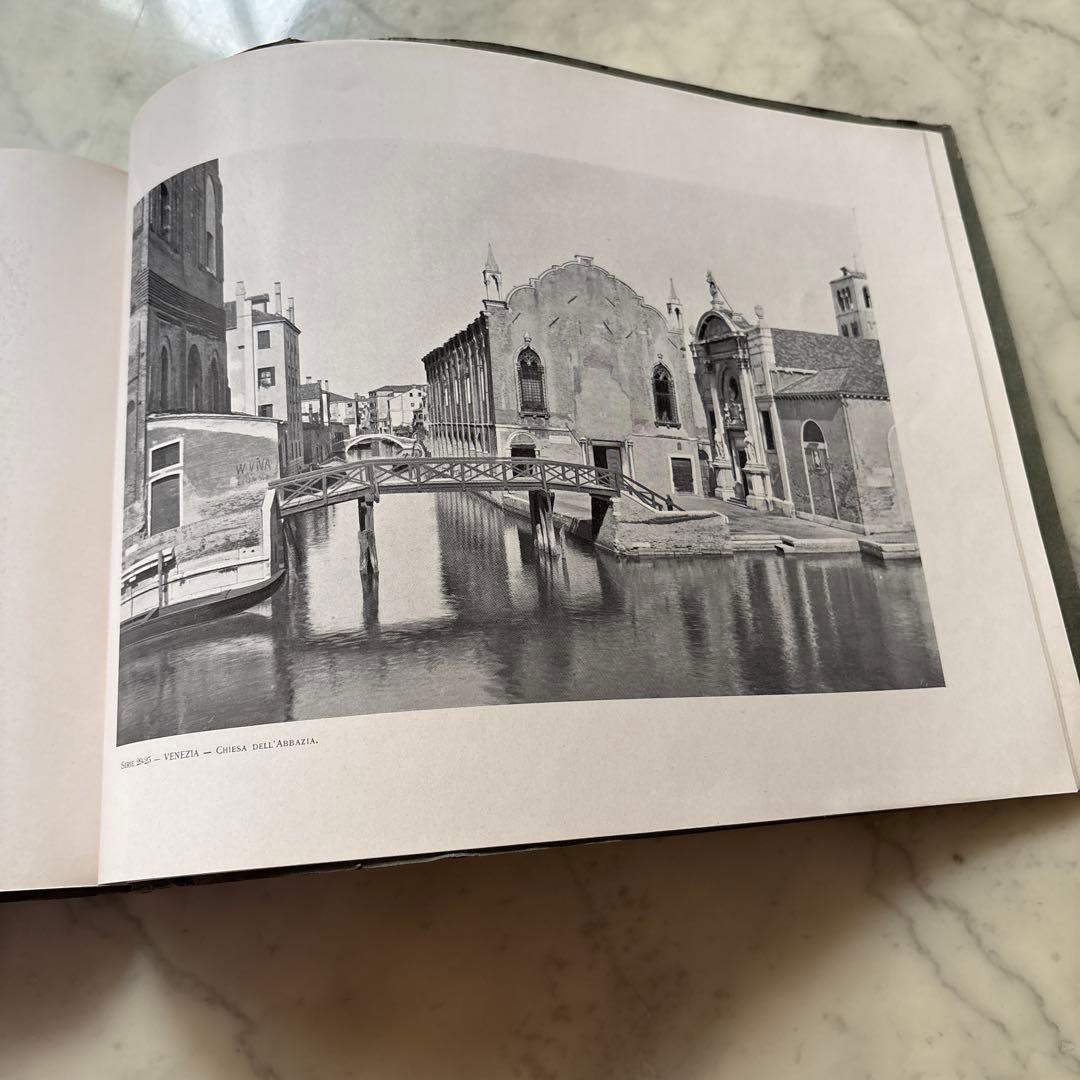 イタリア　アンティーク　ヴィンテージ　フォトアルバム　写真集　ヴェネツィア