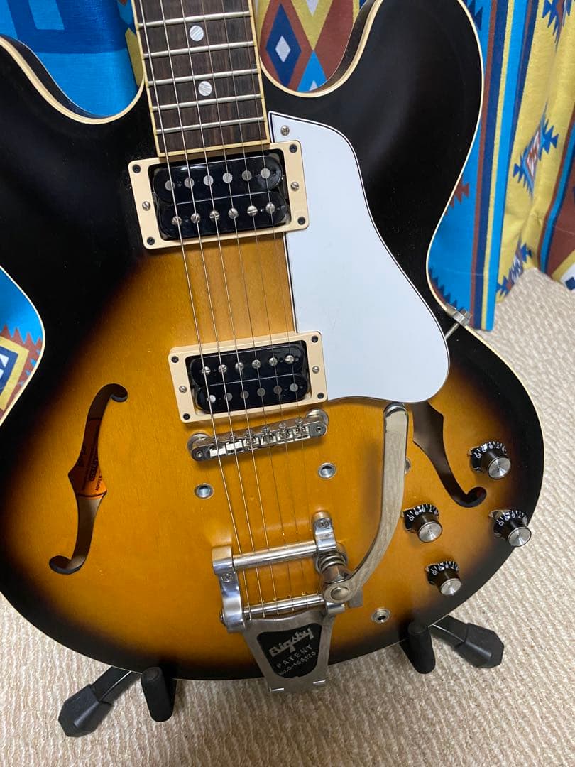 ギブソンES335 satin(satin vintage burst)