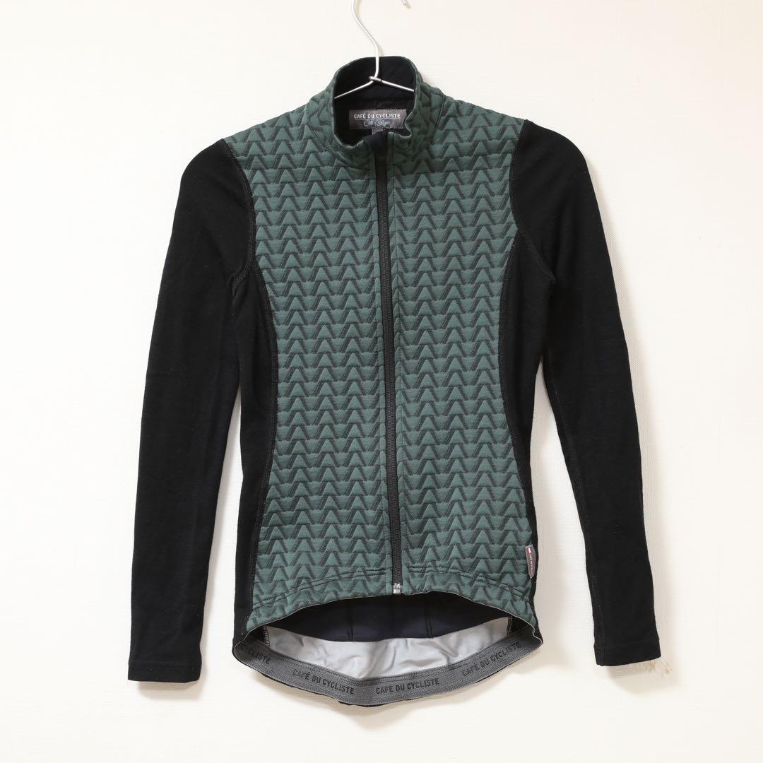 カフェドシクリステ　ウィメンズオダックスジャージ ダークグリーン/ブラック