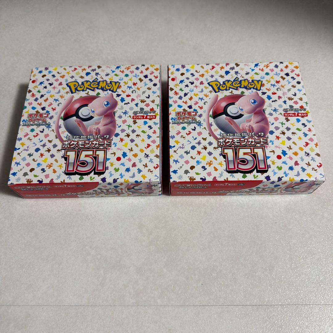 151BOX シュリンクなし ペリペリあり ポケモンカード 新品未開封