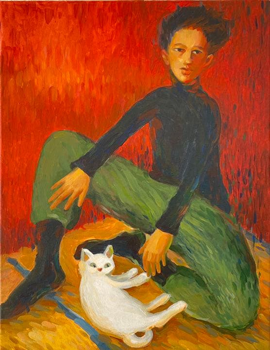 「猫」絵画原画　一点物