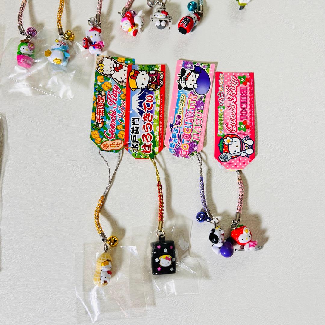 【サンリオ】ご当地限定ハローキティ ストラップ まとめ売り 根付け 状態様々