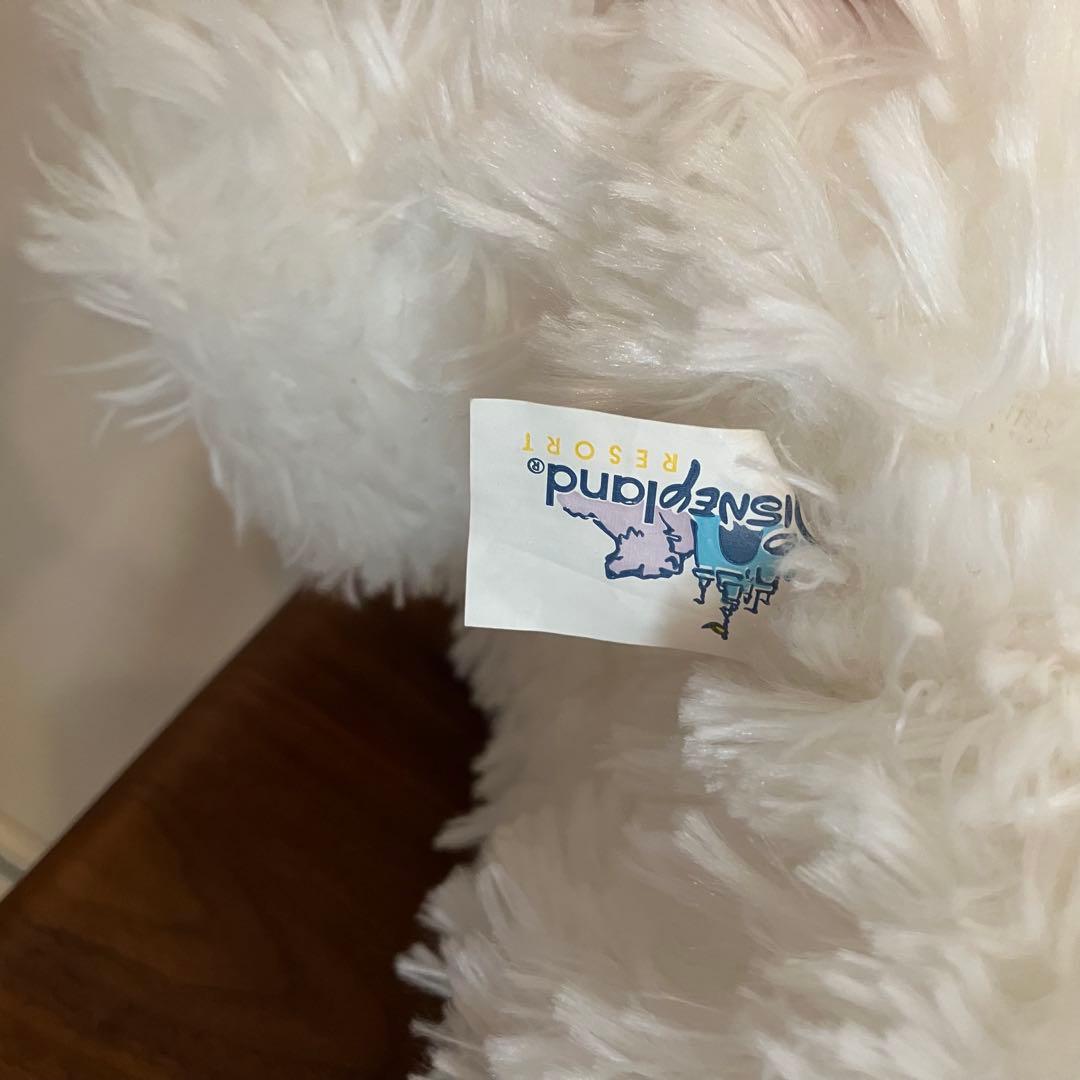 WDW ディズニーベア　ホワイト　長毛　初期　ダッフィー