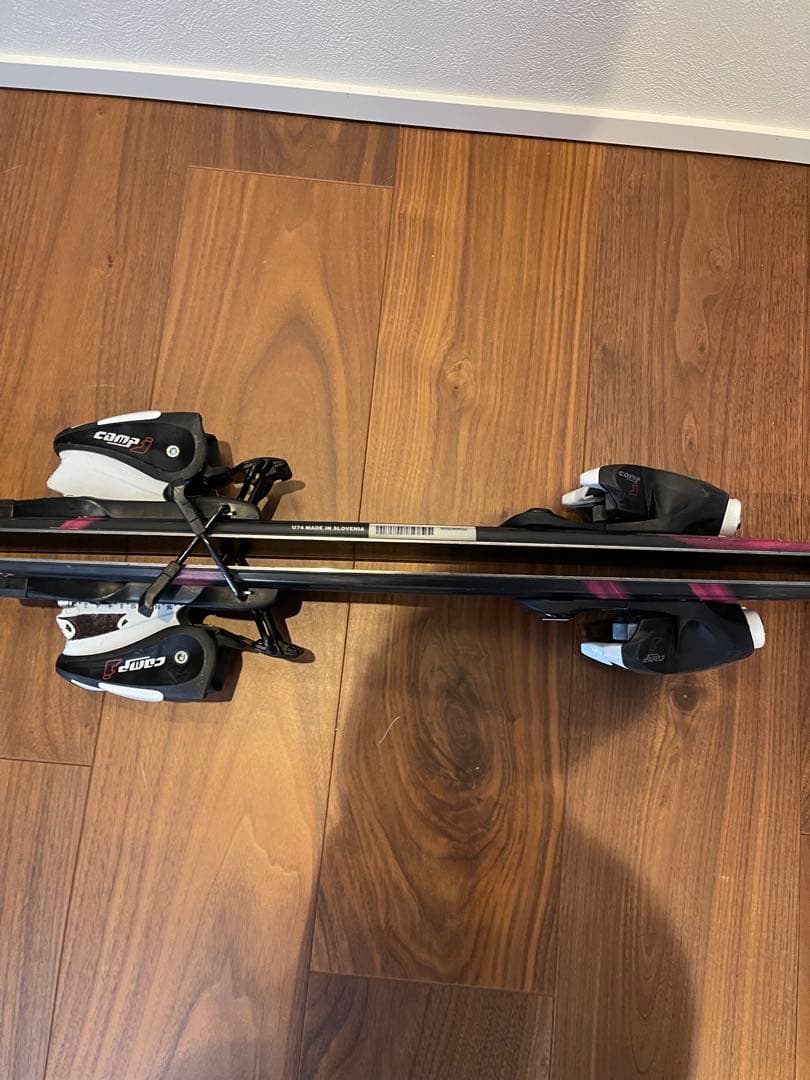 NISHIZAWA 子供用スキー板 120㎝　ストックセット ブラック ピンク