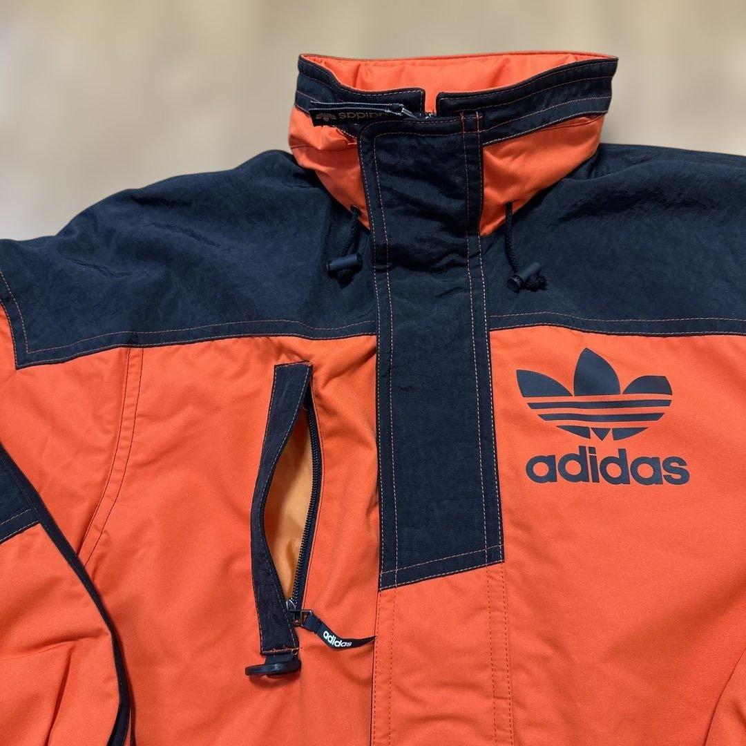 超希少‼︎美品‼︎adidasスノーウェア オレンジ✖️ブラック サイズＯデサント