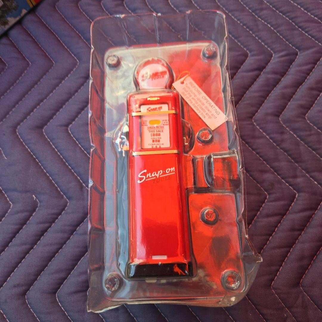 スナップオン ガスポンプ バンク 貯金箱 ジオラマ ミニチュア 1/12 RED