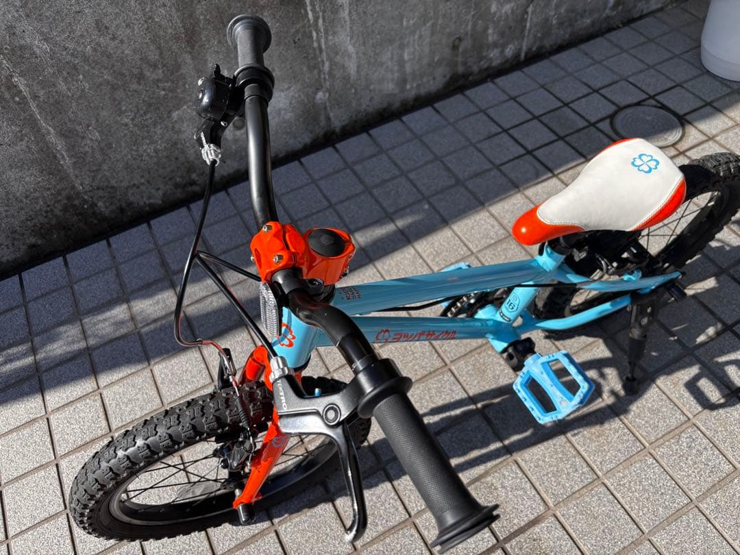 ※可能な限り引き取り※ヨツバサイクル　ラムネブルー　16インチ　メンテ済