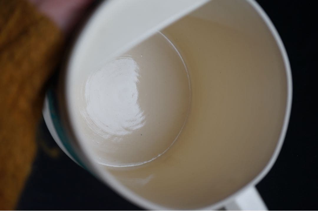 田中宝泉 緑地 竹 水次 共箱 茶道具