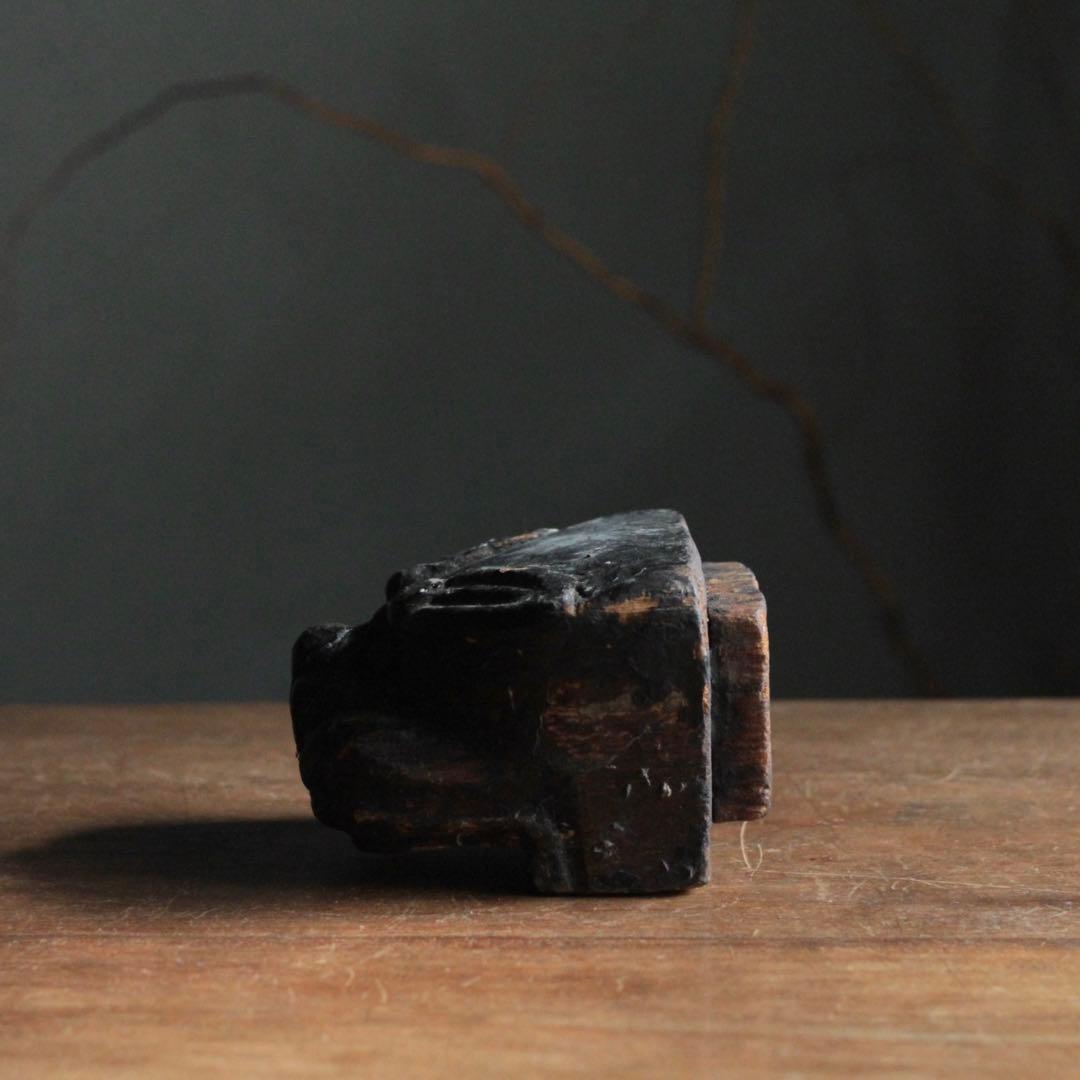 木製 獅子頭 古道具 アンティーク 古美術