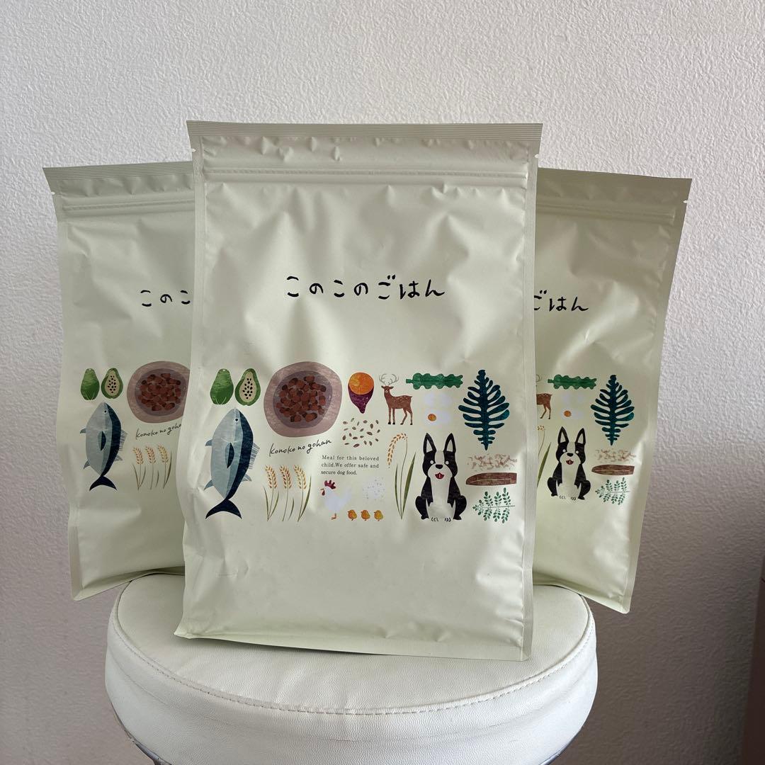 このこのごはん ドライフード 1kg✖️3袋