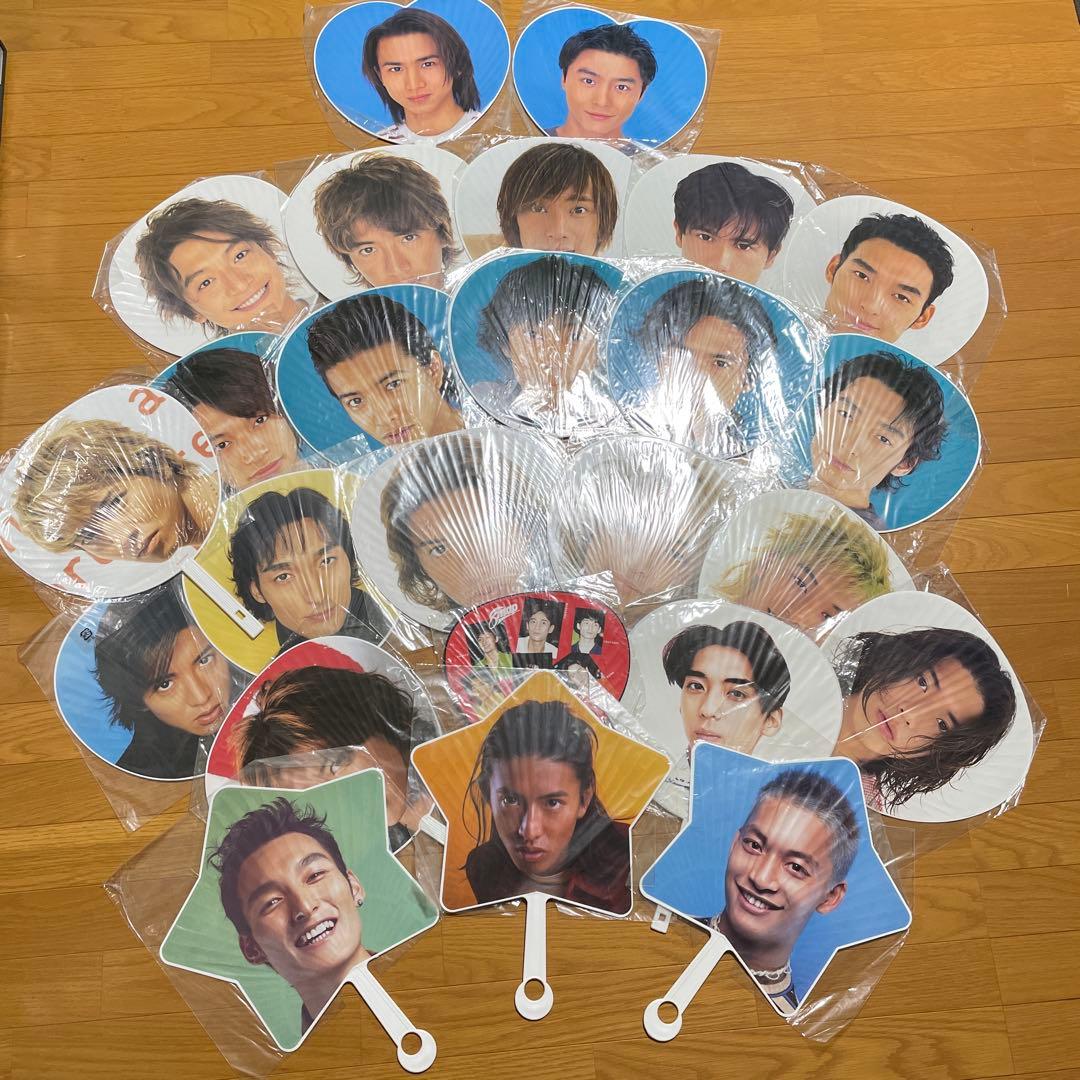 SMAP kinki kidsうちわ 25枚セット　星型うちわ