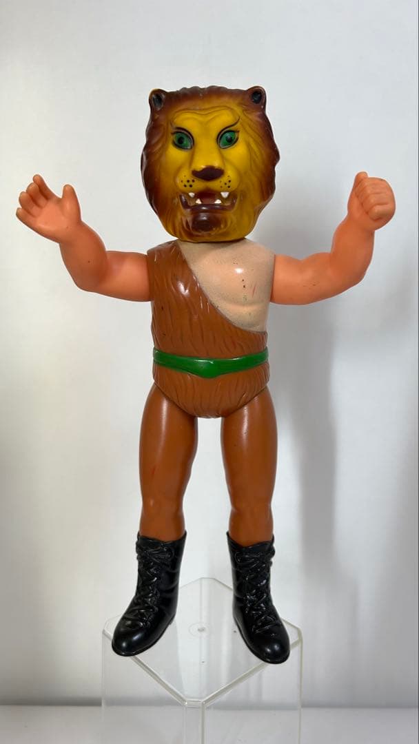 ザ・ライオンマン　タイガーマスク　ソフビ　フィギュア