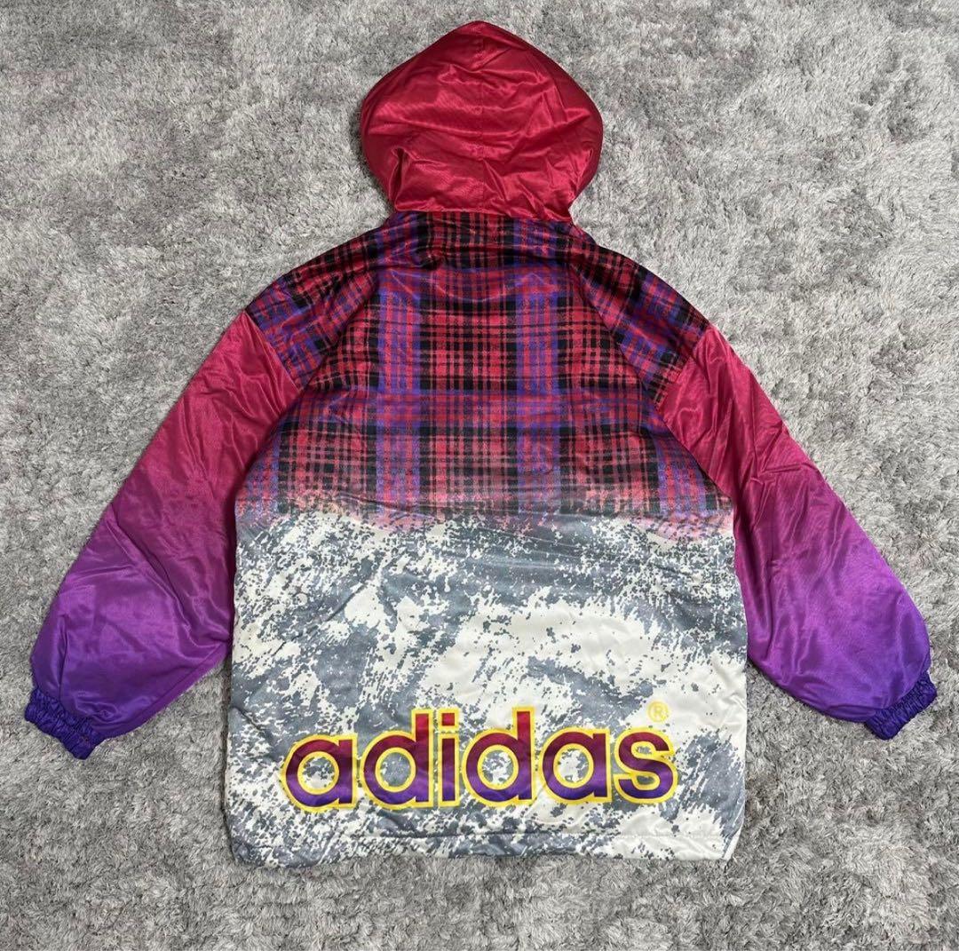 【超希少◎】adidas　スキーウェア　ジャケット　総柄　vintage　80s