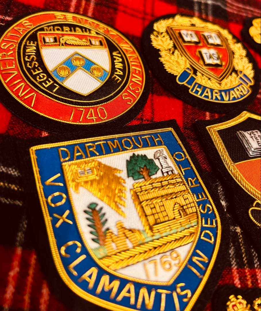 アメリカ東部8大学ブレザー、モールエンブレム8個セット！大変貴重