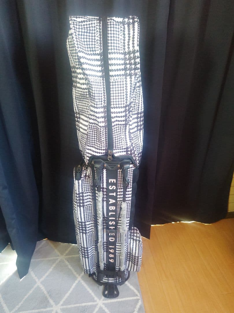 パーリーゲイツ　グレンチェック柄　キャディバッグ