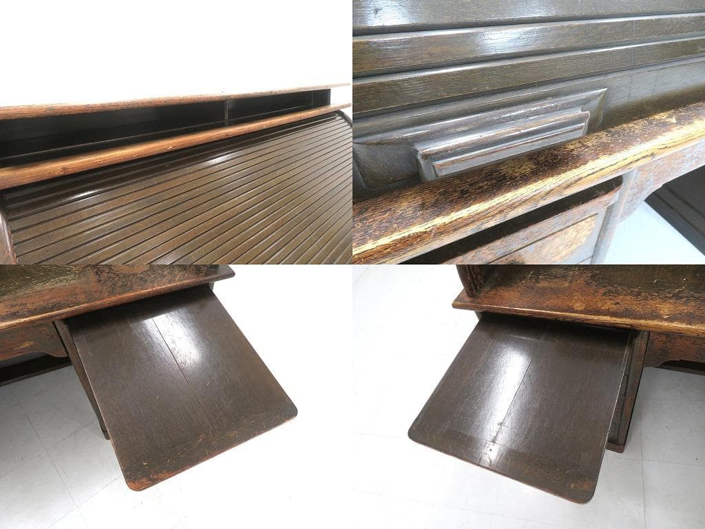 日本の古い　　書斎机　両袖机　和モダン　和製　アンティーク　店舗什器　カフェ