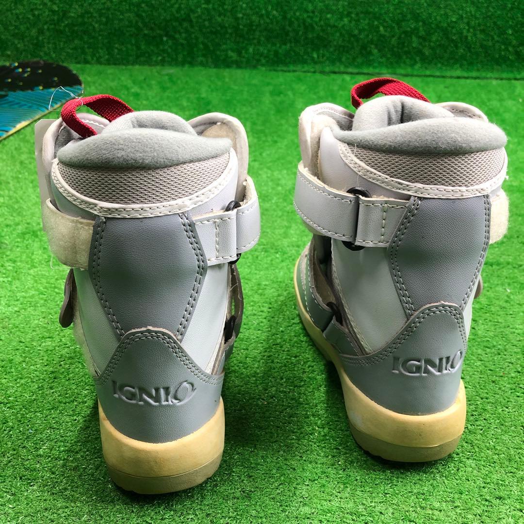 宝-629 子供用スノーボードセット110cm ビンディング新品 メンテナンス済