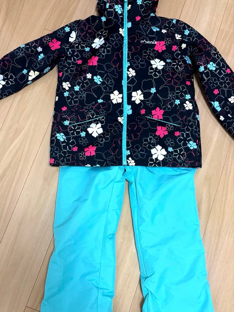 子ども用スキーウェア 160サイズ フラワープリント