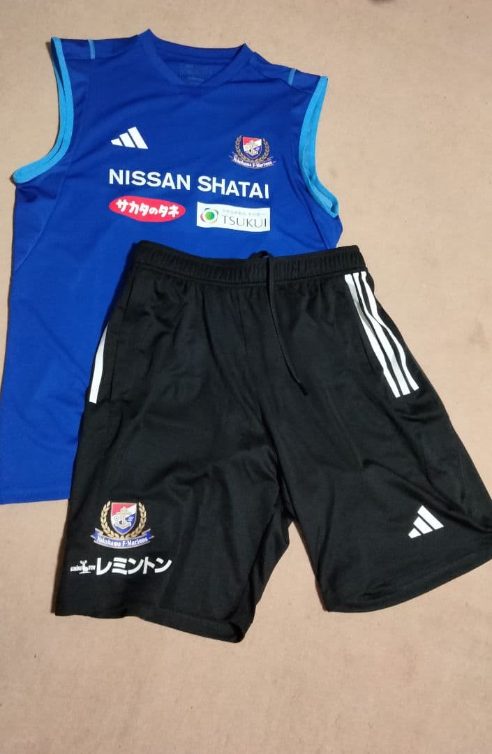 横浜Fマリノス ノースリーブウェア＆パンツ サッカーアディダスadidas