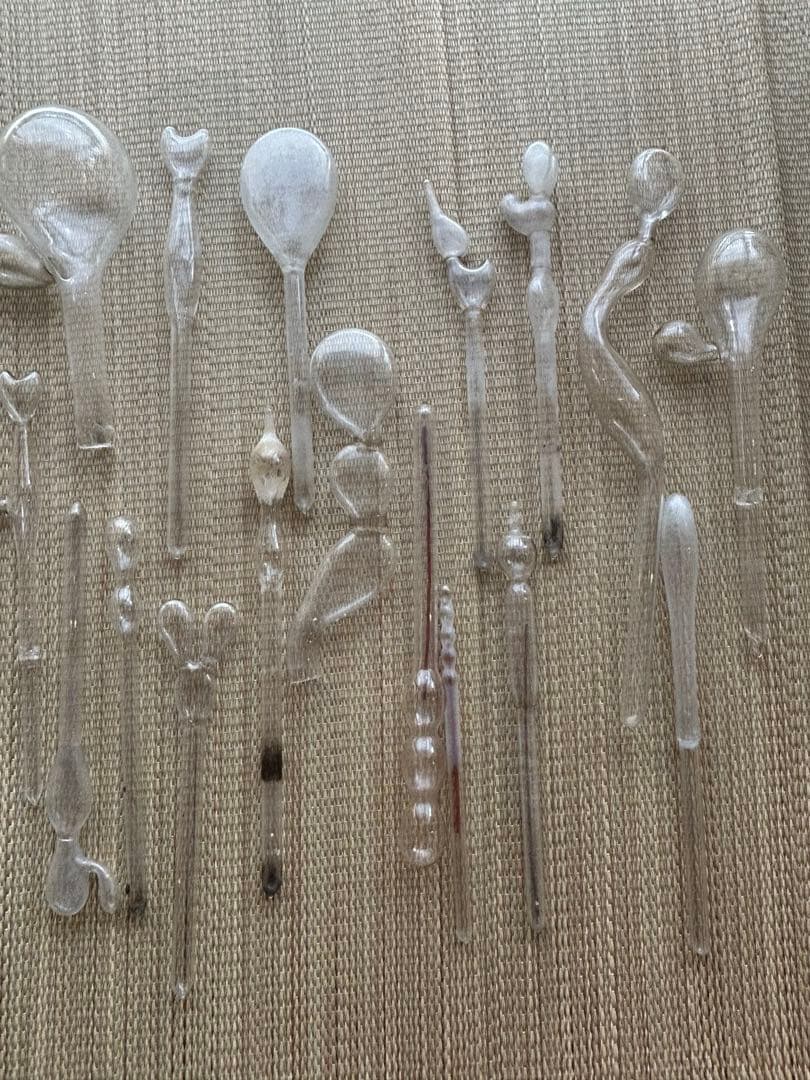 昭和レトロ ゴム風船型　吹きガラス ミッキー型　ネコ型　アヒル型　とろとろガラス