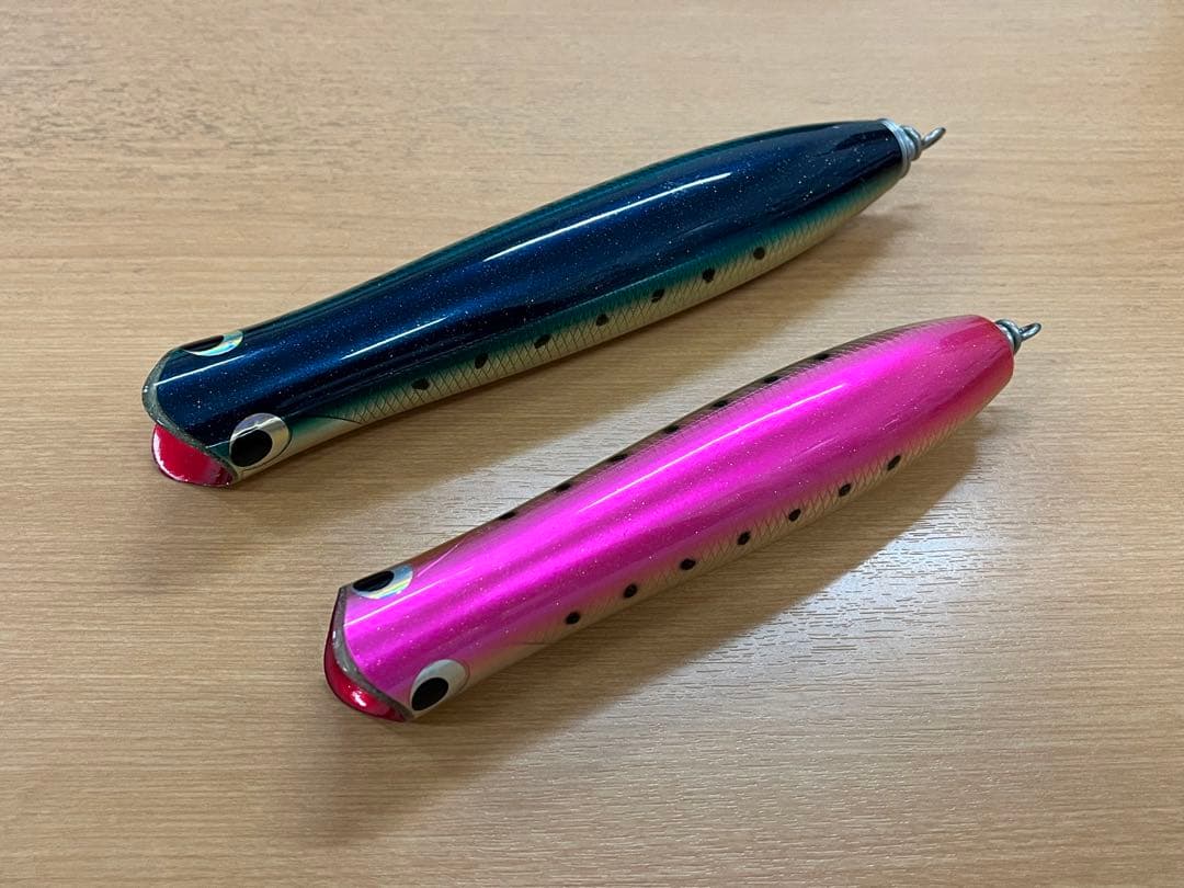 中山工房 トミポップ ウッドルアー2本セットマグロキャスティングなど