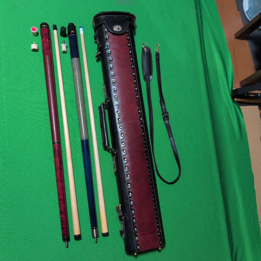 ビリヤードキューとケースのセット