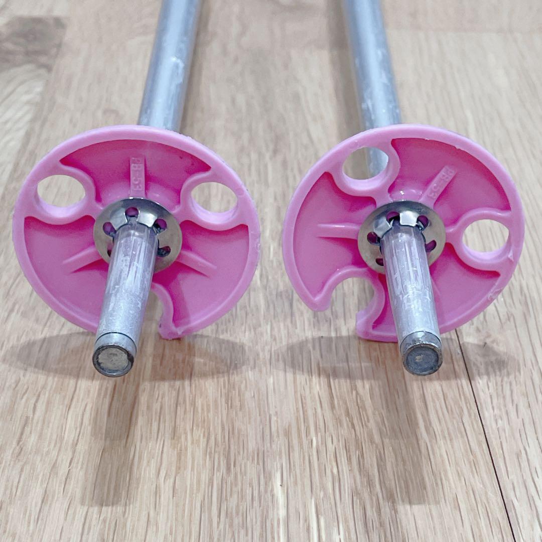 Hart ジュニアスキーセット スキー板／ビンディング／ポール／ピンク花柄