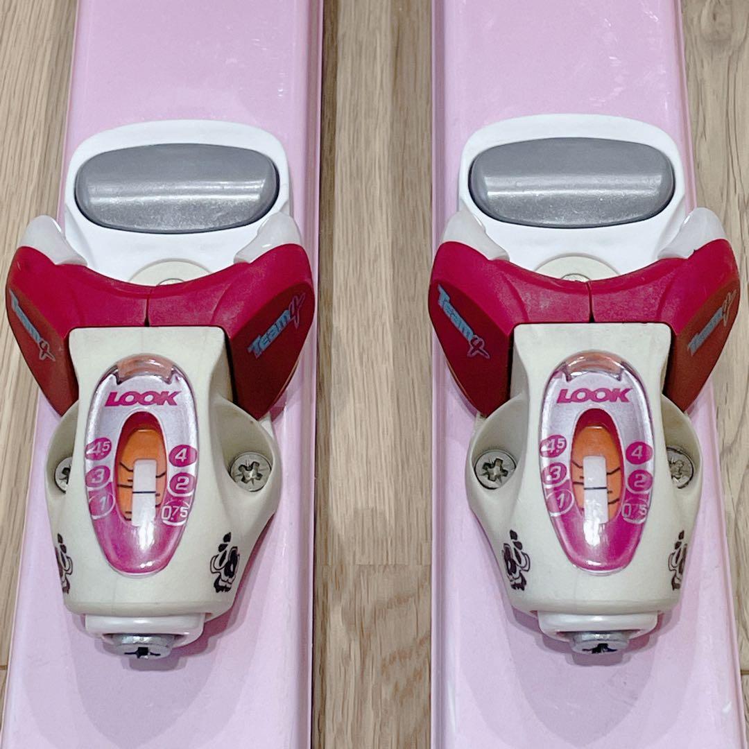 Hart ジュニアスキーセット スキー板／ビンディング／ポール／ピンク花柄