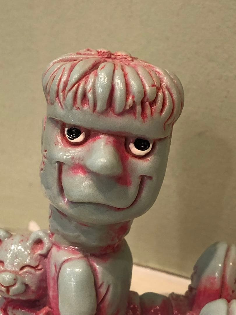 ビンテージ　メッセージドール　フランケンシュタイン　ホラー　モンスター　レトロ