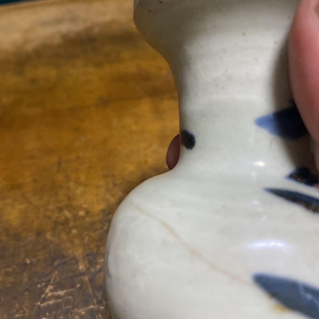 古伊万里野花図徳利